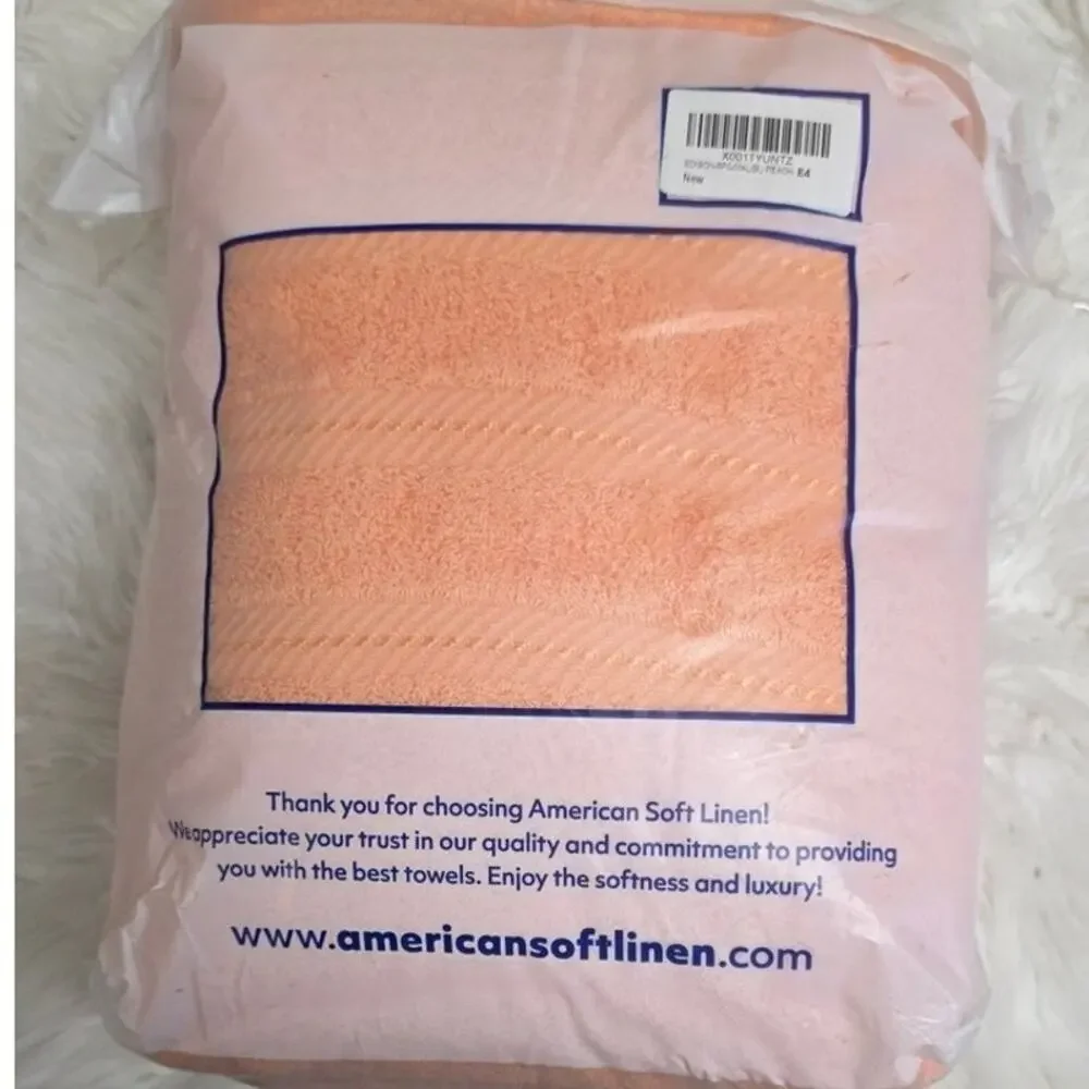 American Soft Linen 6 Piece Towel Set, 100% Cotton Bath Towels for Bathroom